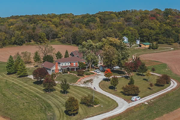 Kinderhook-Lodge-Aerial Kinderhook Lodge - Barry, IL